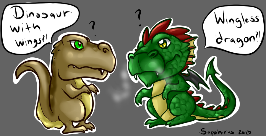 Dinosaur vs Dragon +Settling the differences+