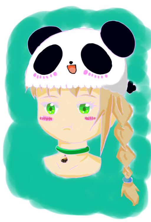 Girl with a Panda Hat