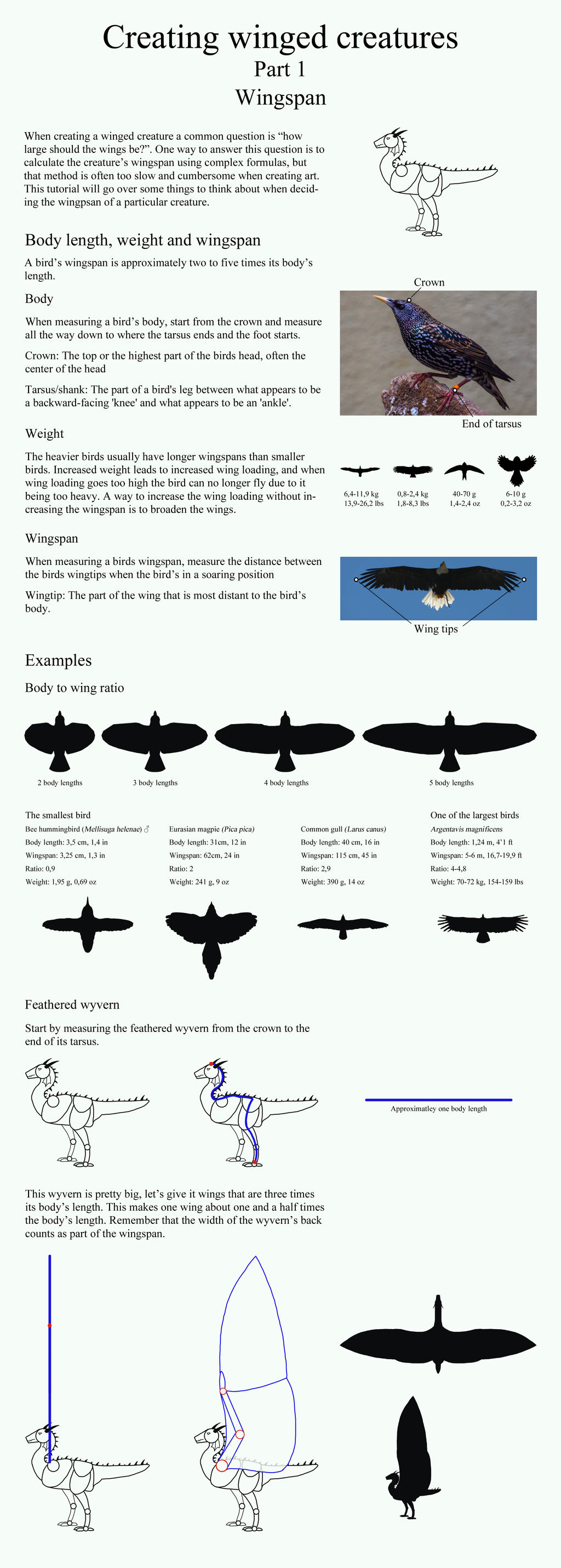Creating winged creatures part 1: Wingspan
