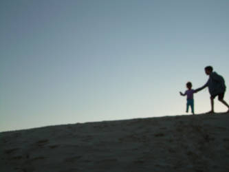 kids at the coast