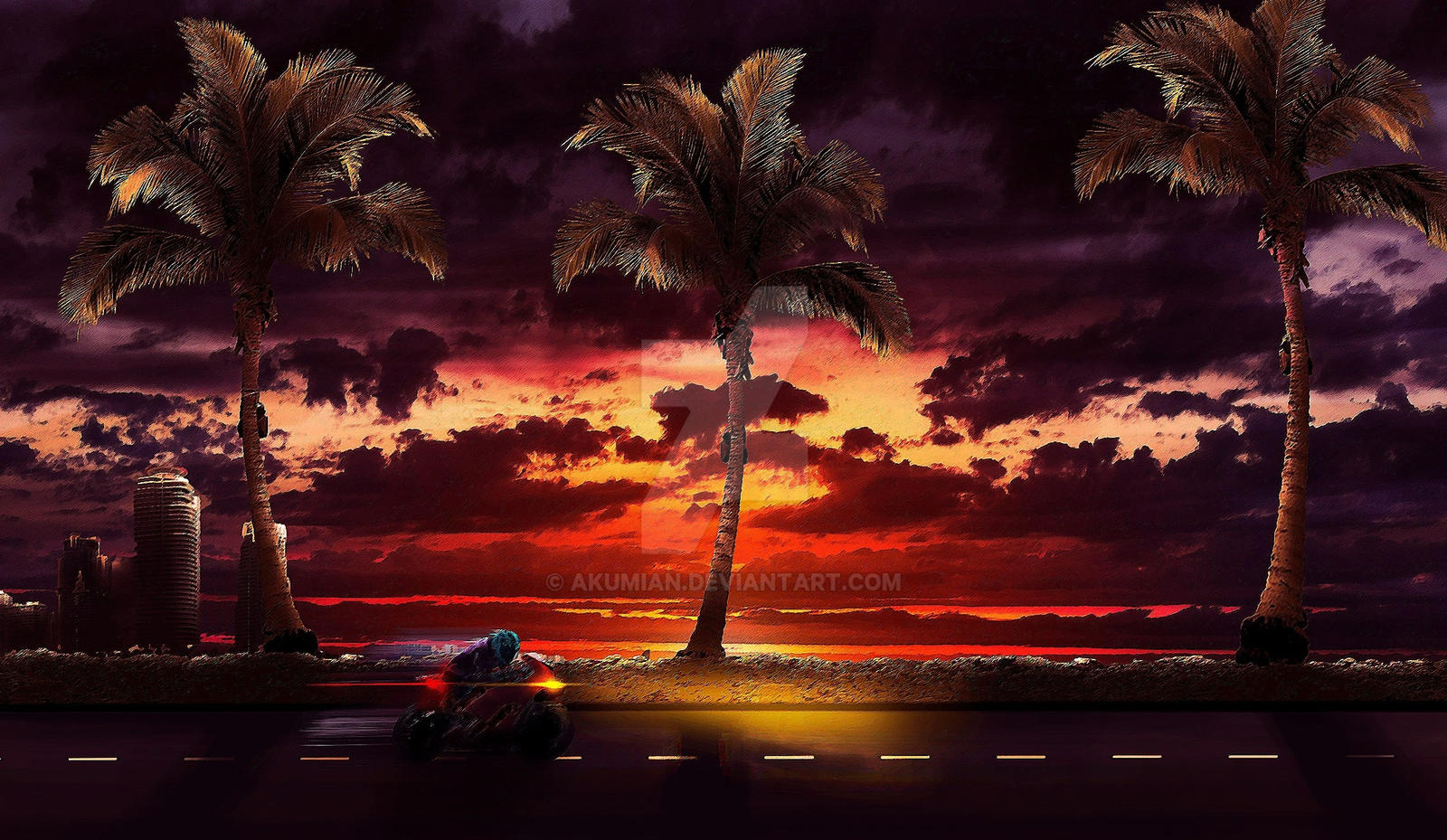 Miami Ride by akumian on DeviantArt