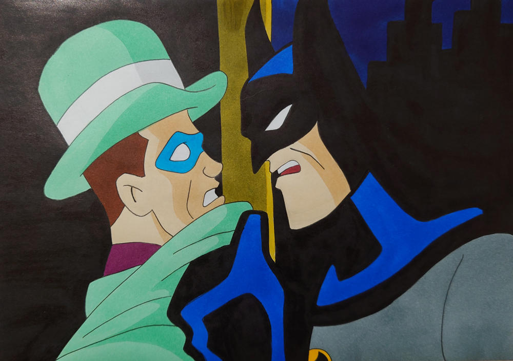 Riddler vs Batman by silverben on DeviantArt