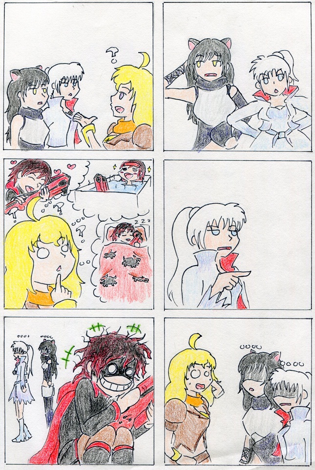 Rwby comic - ruby and crescent rose