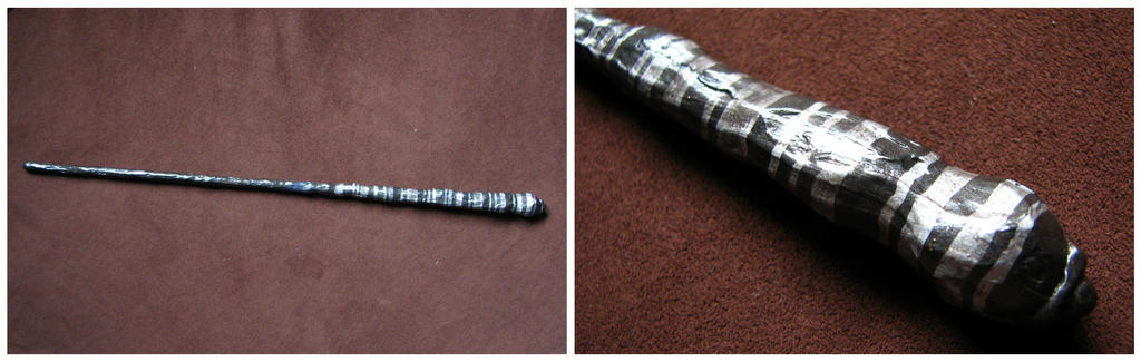 Black and Silver Wand