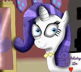 Rarity In Her Room + Speed Paint Video by MyMelodyOfTheHeart