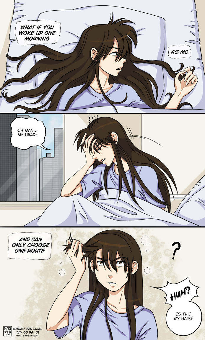 Mystic Messenger Fan Comic Day 00 Pg01 trial^^ by MariStoryArt on