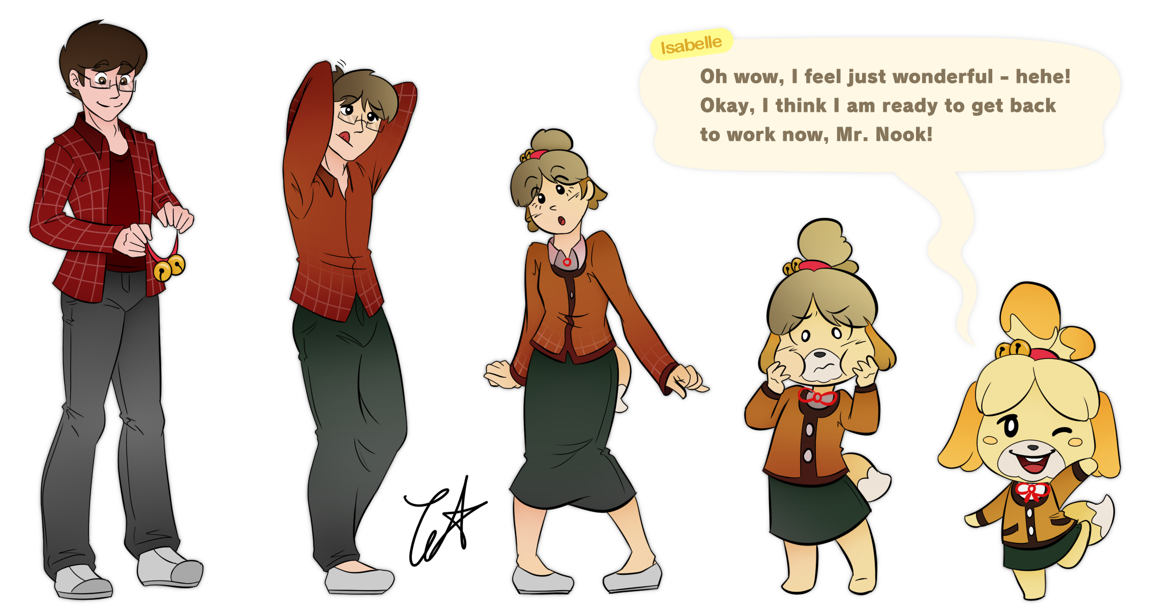 Comm - Temp Job Alt. (Isabelle TG/TF) by Crimson-Rune on DeviantArt