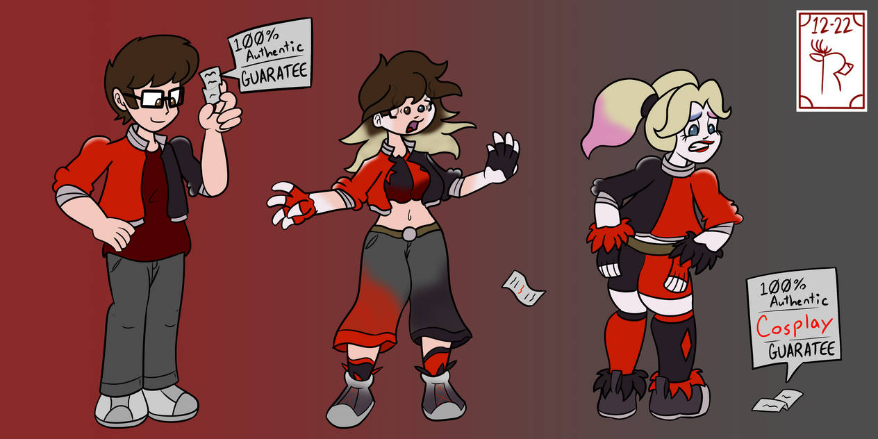 Quinntessential Fashion (Harley Quinn TG/TF) by Crimson-Rune on DeviantArt