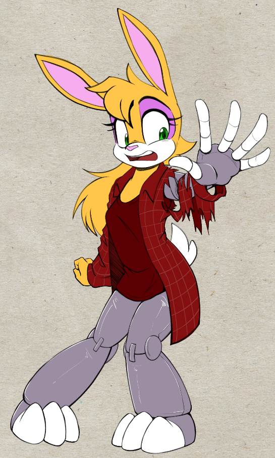 Texi Rabbit Comm - Rabboticized (Bunnie Rabbot TF/TG) by Crimson-Rune on DeviantArt