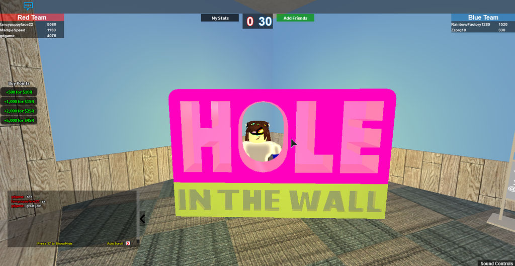 Hole In The Wall V 2 Roblox Screen Shot By Dbck On Deviantart - how to post on wall in roblox