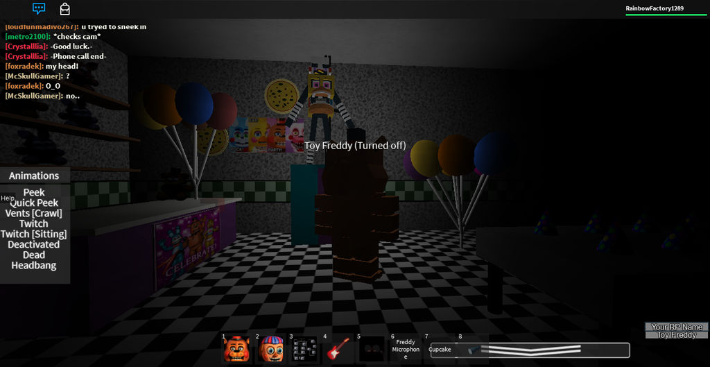 Fnaf Roleplay Marionette Glitch Roblox Screen Shot By Dbck On