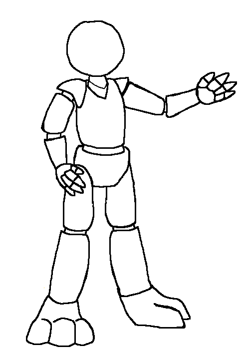 Fnaf Model Base Design Fnaf Animatronic Base Drawing – FNaF-Bases – TUJFIF