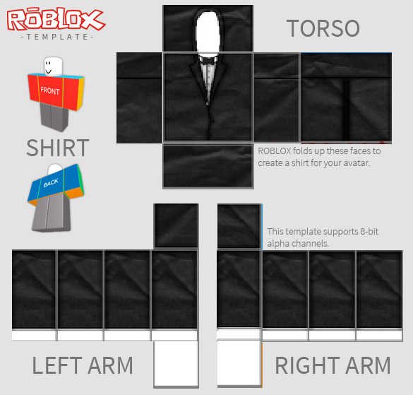 roblox shirt template tux