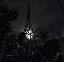 Radio tower ingame model