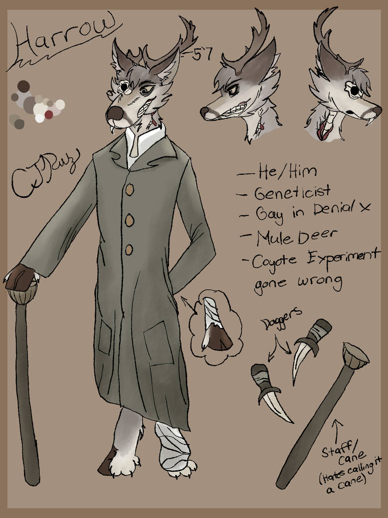 Harrow Reference Sheet by nek-09-drawz on DeviantArt