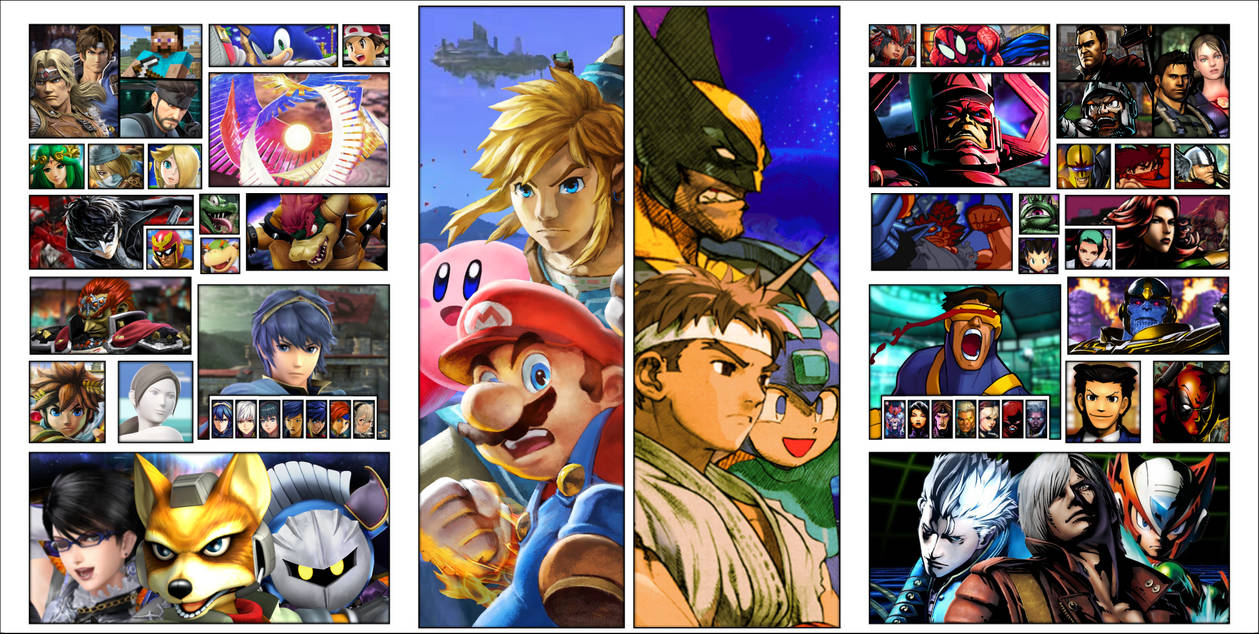 Super Smash Bros VS Marvel vs Capcom by HungryKiriWolf on DeviantArt