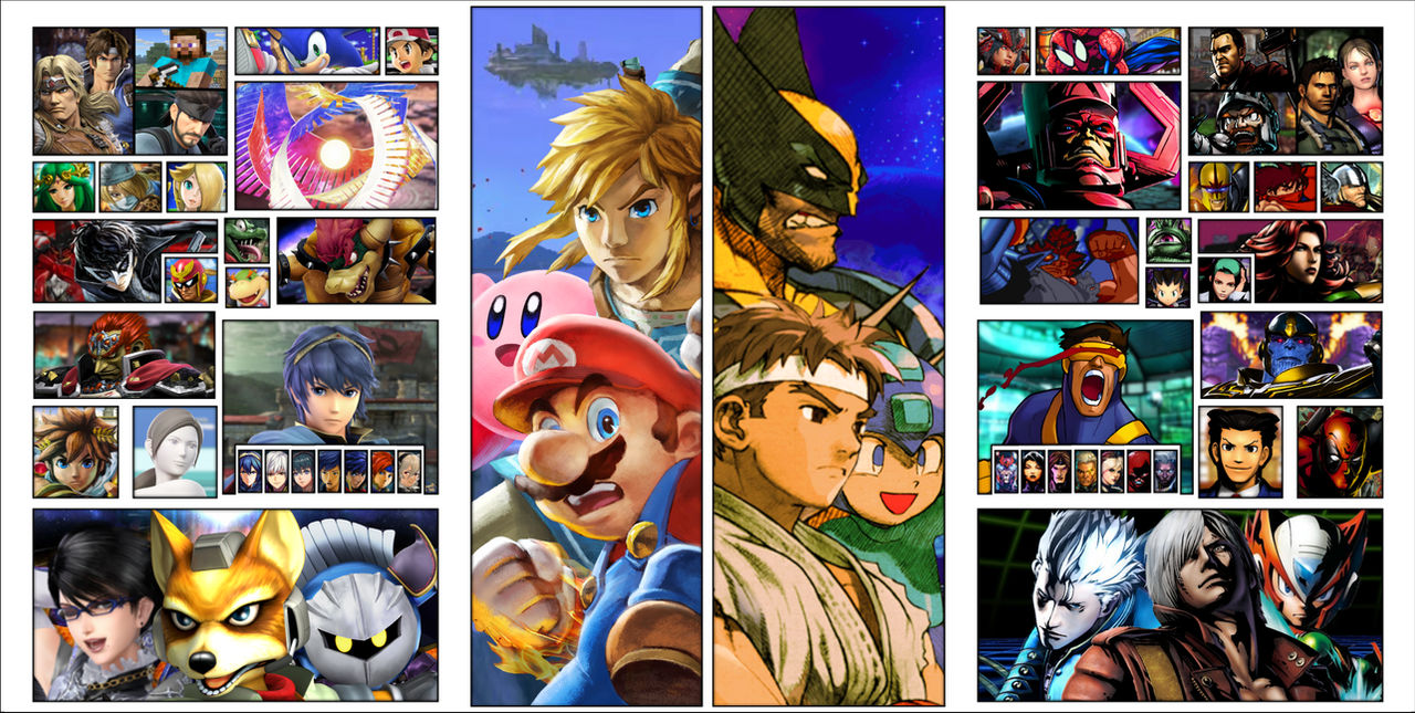 Super Smash Bros VS Marvel vs Capcom by HungryKiriWolf on DeviantArt