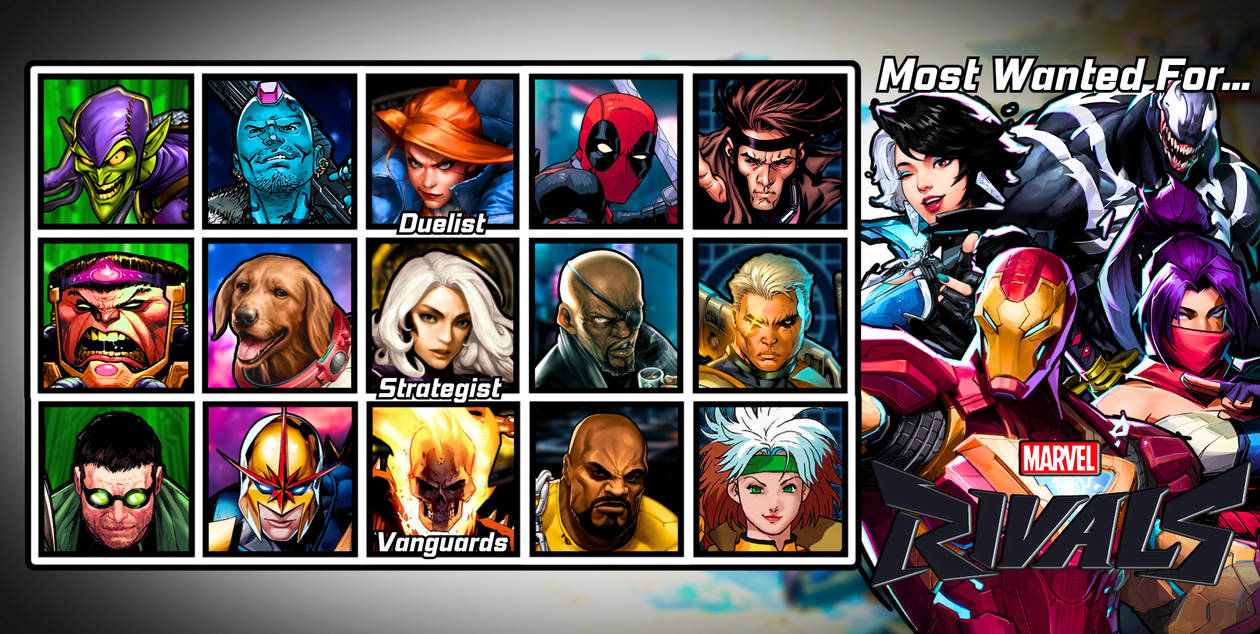 Most Wanted Characters for Marvel Rivals by HungryKiriWolf on DeviantArt