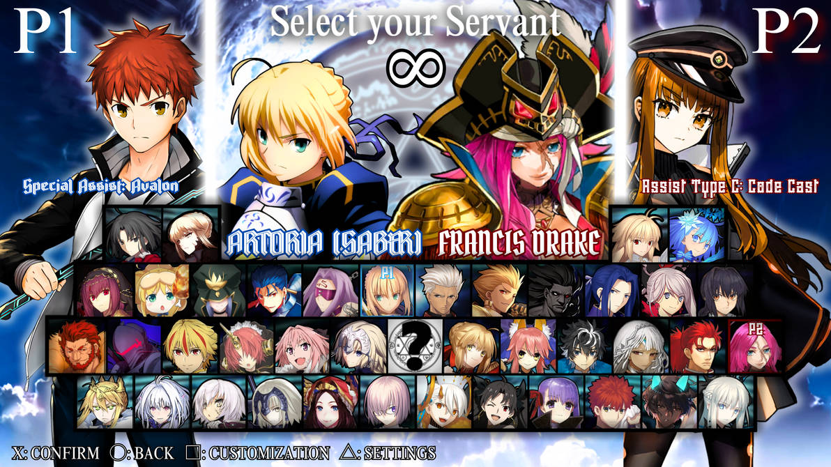 Friend Code Fate Go Fate/Unlimited Codes: 2 Fan Roster! by HungryKiriWolf on DeviantArt