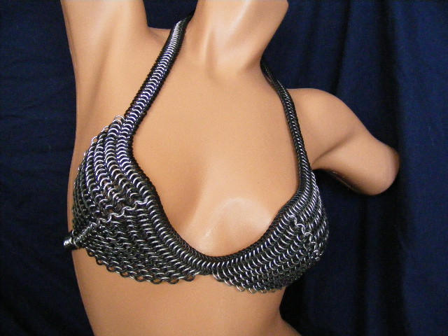 Stretchy Chainmail Bra by BacktoEarthCreations on DeviantArt