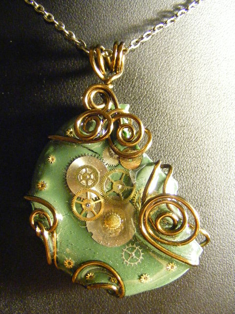 Steampunk in Green and Bronze