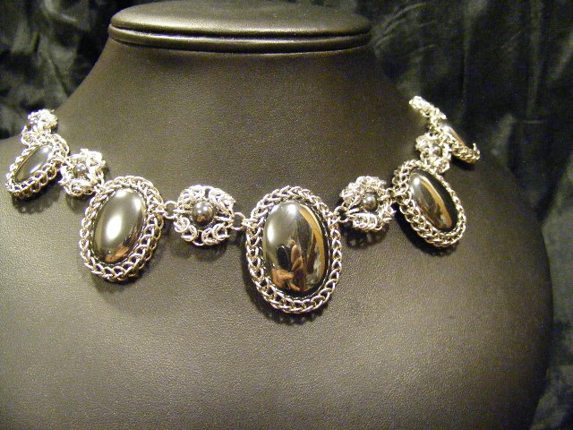 Persian byzantine necklace hematite