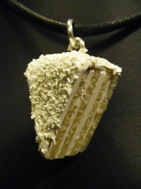 polymer clay coconut cream cake