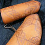 Custom Celtic Leather Bracers