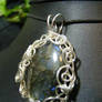 labradorite in silver spirals