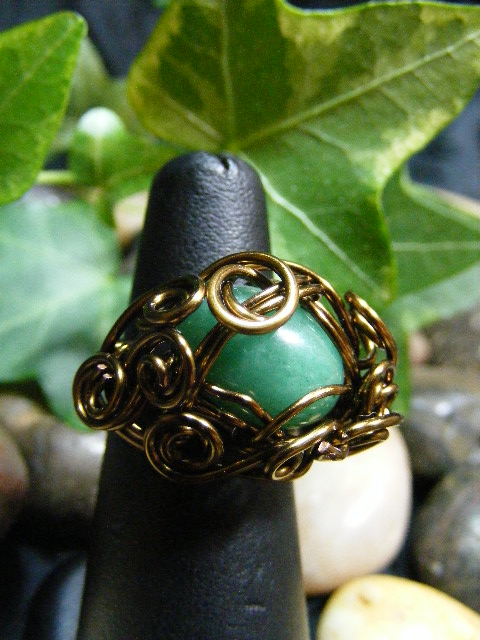 ensnared aventurine ring