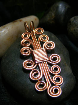 Copper Wire Pendant