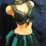 black and teal lolita burlesque outfit