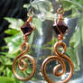 Aluminum Spiral Earrings