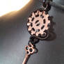 Coiled Gear in Copper and Black with Key