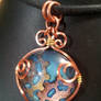 Enameled gears wrapped in square copper