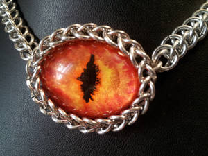 Fire Eye In Chainmaille