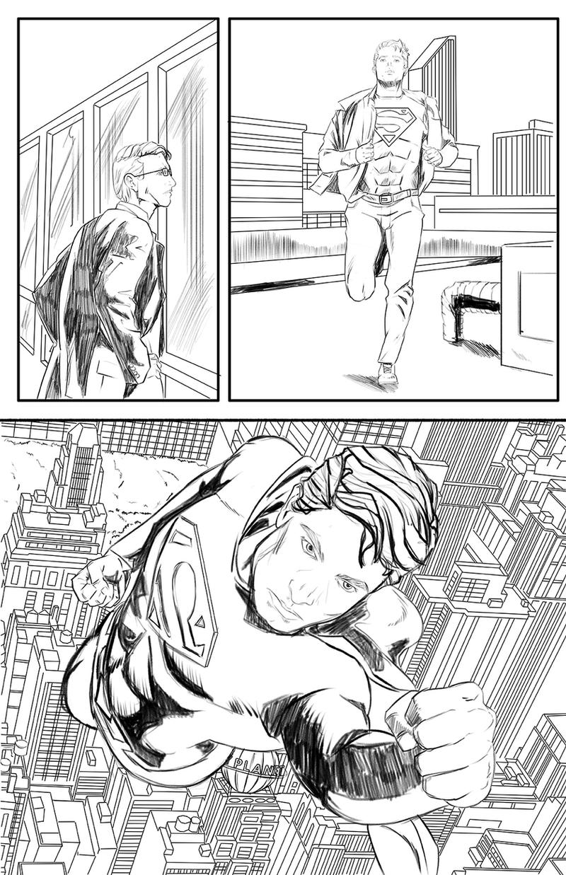 02 Superman Art Sample - Commissions are Open by TheRafaLee