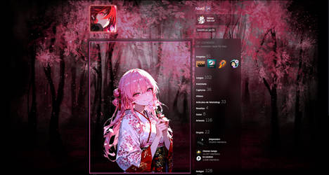 Artwork Steam Design - Girl Kimono