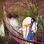 Gintama: Katsura and Elisabeth on the bridge