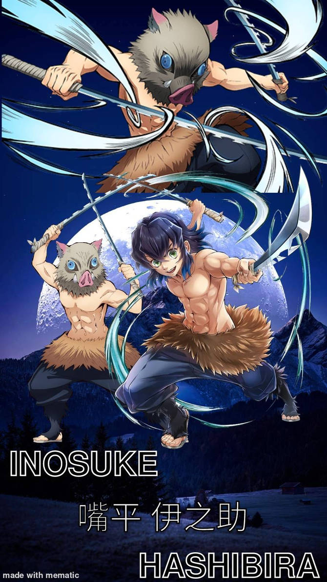 Inosuke W Rizz Inosuke Hashibira by OniPhobia on DeviantArt
