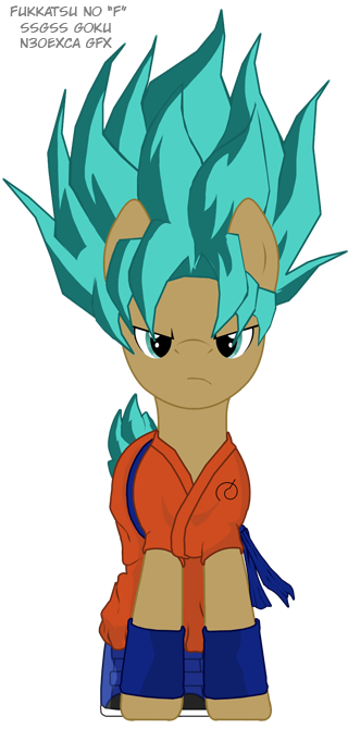 Fukkatsu no F SSGS Goku - MLP Version by N30Exca on DeviantArt Fukkatsu no F SSGS Goku - MLP Version by N30Exca on DeviantArt