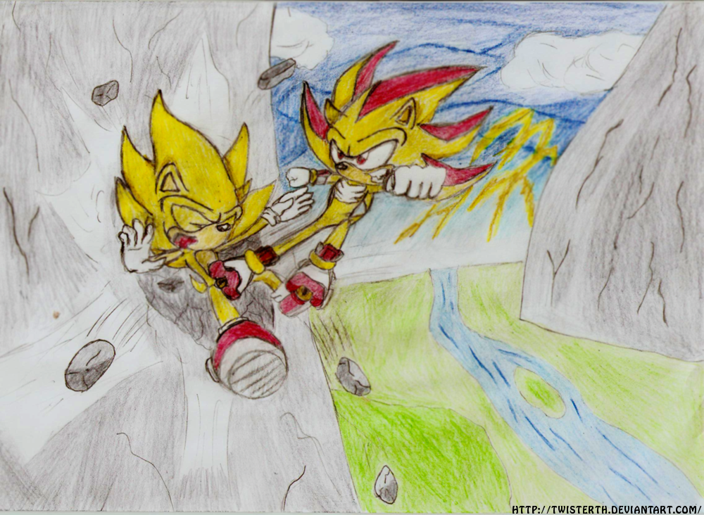 Super Sonic Vs Super Shadow