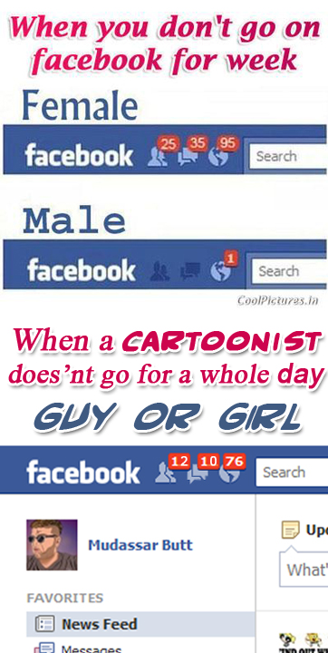 The Facebook profile of a cartoonist