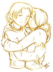 Ace + Sanji equals snug by kinbu