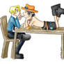 Ace and Sanji fluff