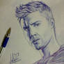 Jensen Ackles Blue Ball Point Sketch