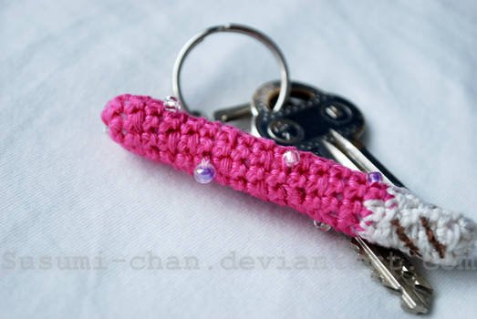 Strawberry Crisp Keychain