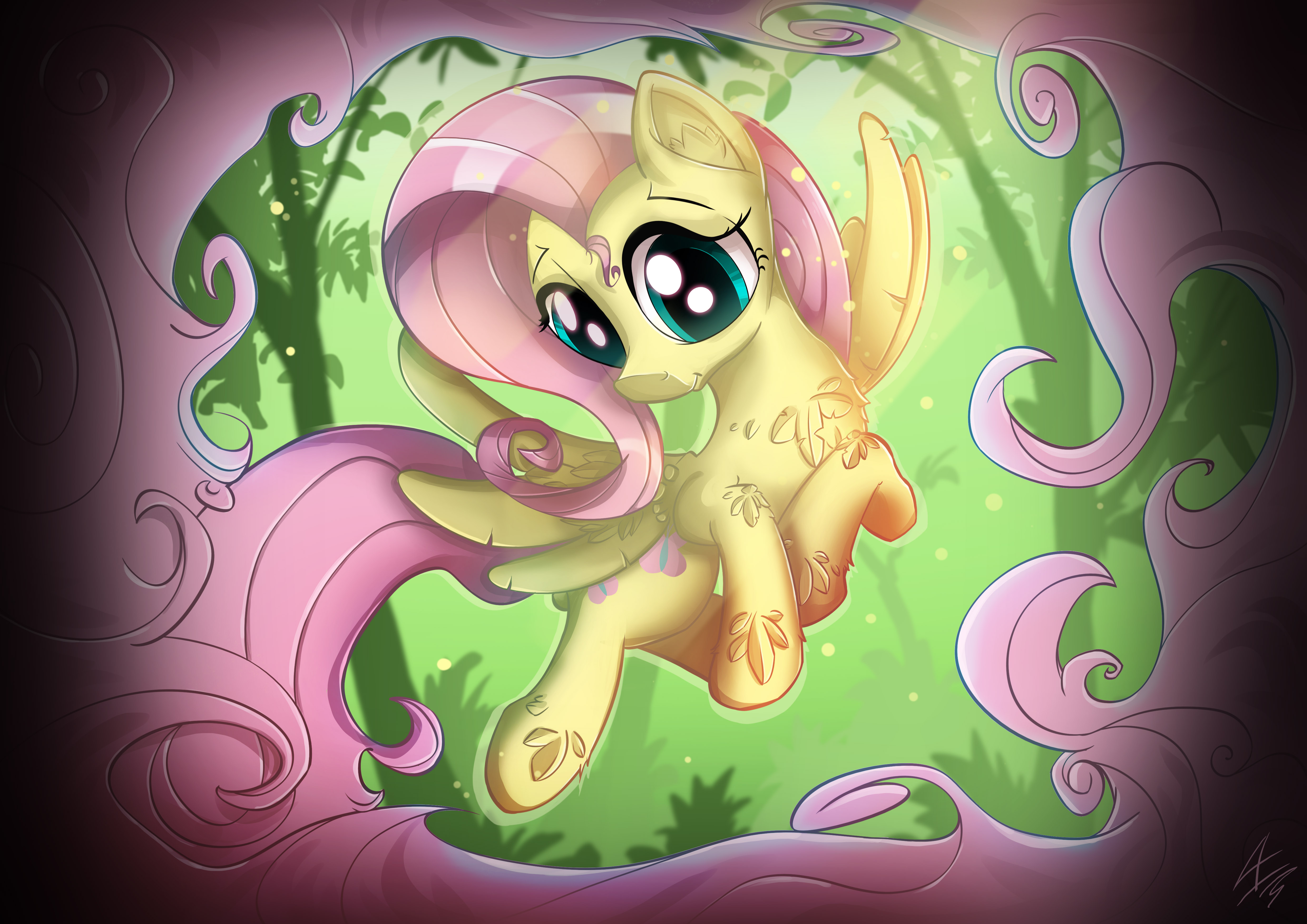 Fluttershy and her wonderful mane