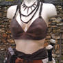 amazon LARP outfit leather bra
