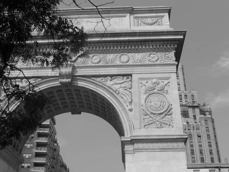 Washington Square Black White